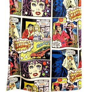 Pop art comic pencil skirt, bright and colorful - Spandex